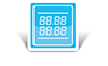 LED-Display mit 2 Zeilen LED-Display mit 2 Zeilen