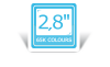 Display gráfico de color de 2,8 pulgadas Display gráfico de color de 2,8 pulgadas