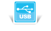 USB communication port for common USB flash drive
